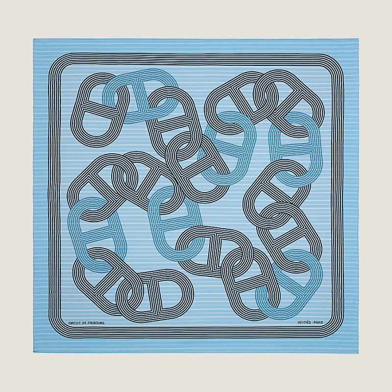 Circuit 24 Faubourg Chemise scarf 90 | Hermès Singapore